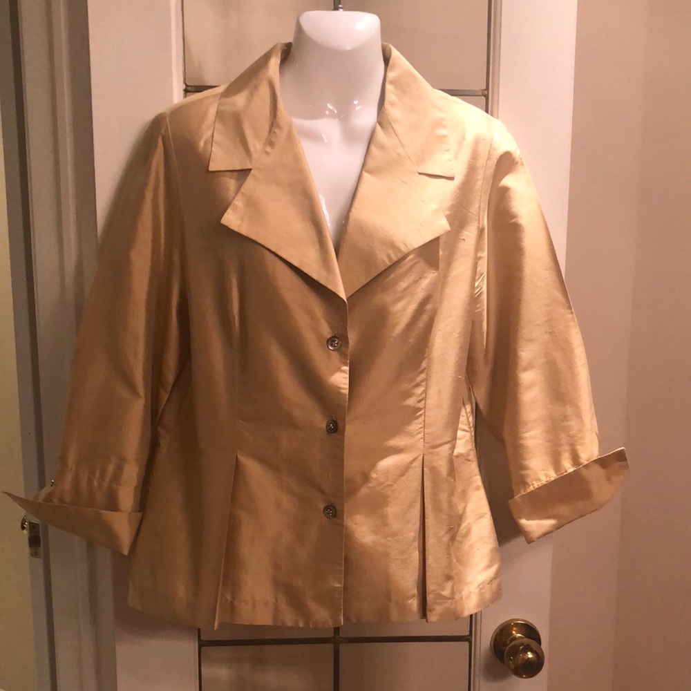 Vintage Light Gold Silk Jacket